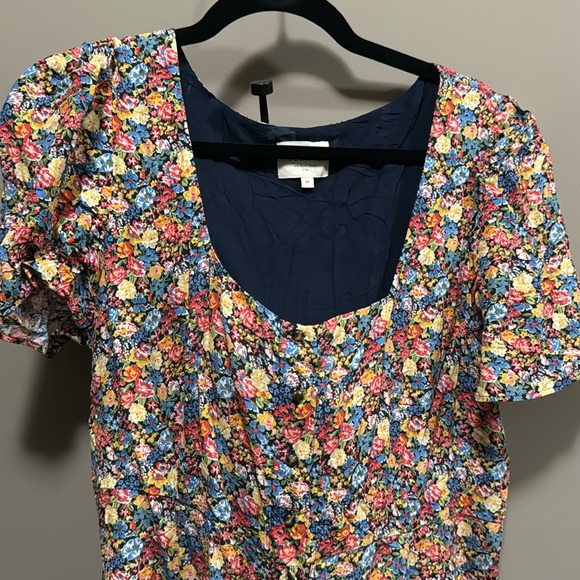 Sezane Victoria Dress in Sunflowers size 44 NWT - Picture 1 of 4